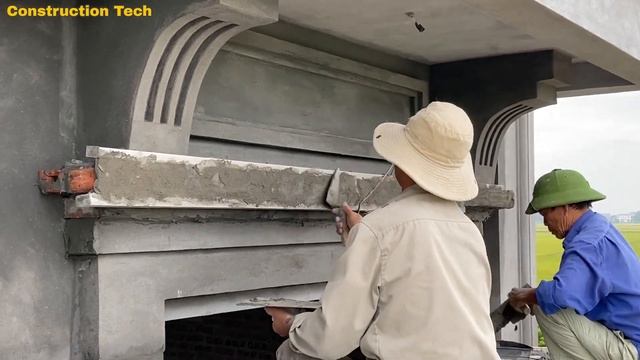 Brick And Cement Construction Techniques Create Beautiful Decorative Borders Outside Window Frames смотреть онлайн