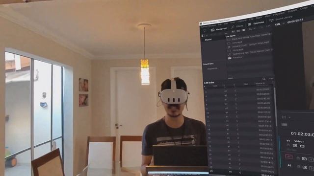 Meta Quest 3 | Trabalhar no computador com TELONAS virtuais em Realidade Mista смотреть онлайн