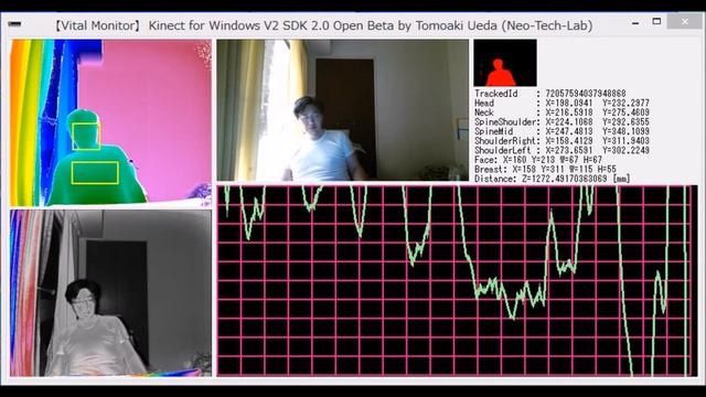 Kinect V2 Non-Contact VitalMonitor Ver.0.07 смотреть онлайн