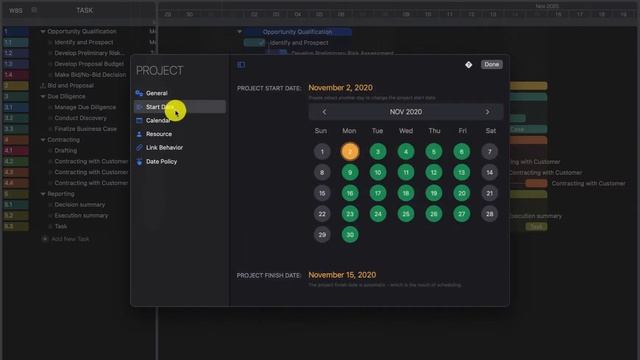 QuickPlan for macOS - Change Project Start Date смотреть онлайн