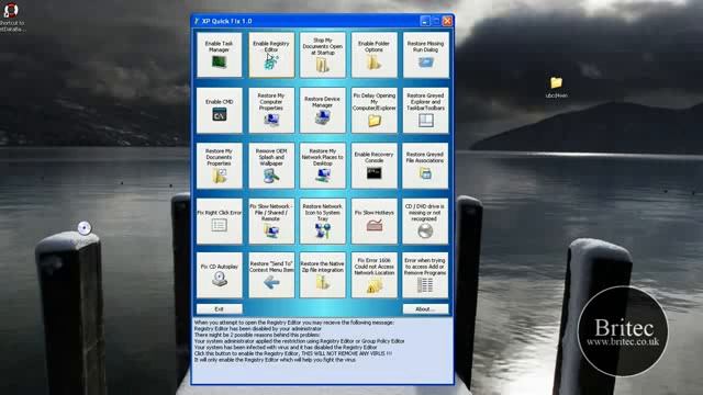 Fix Windows XP Common Restrictions and Errors With XPQuickFix by Britec.flv смотреть онлайн