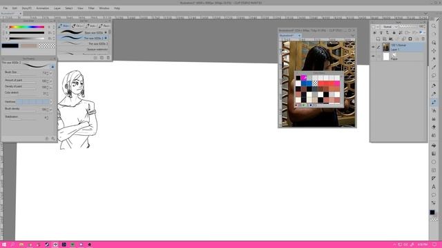 Fareeha ClipStudio Paint Drawing Timelapse смотреть онлайн