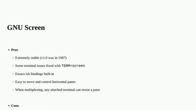 tmux vs. screen смотреть онлайн