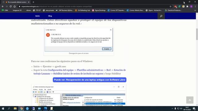 Configuración de impresoras compartidas y resolución de errores смотреть онлайн