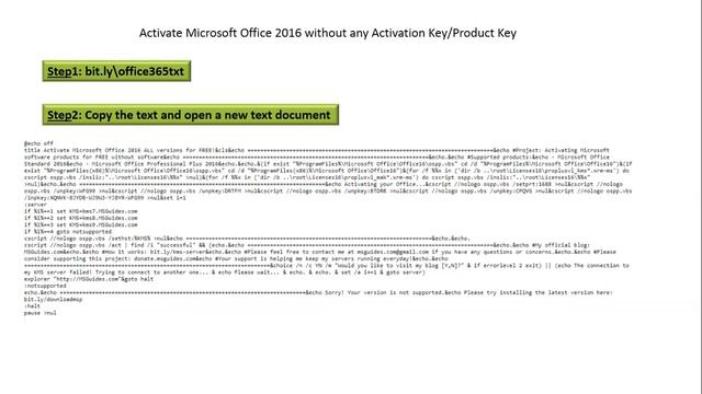 Activate Microsoft Office 2016 without any Activation Key/Product Key смотреть онлайн