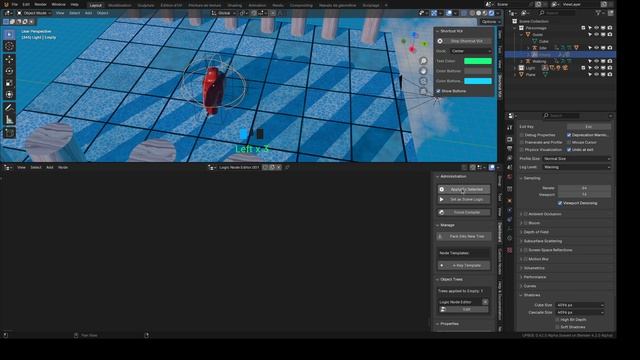 UPBGE 0.42.0 , Camera collider , #RayCast , #LogicNodeEditor смотреть онлайн