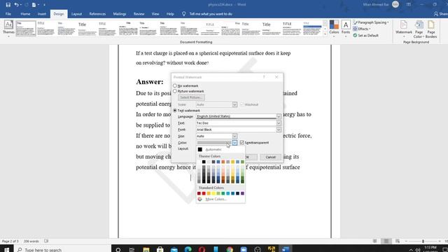 HOW TO ADD CUSTOM WATERMARKS IN WORD DOCUMENTS // AND PICTURE WATERMARKS смотреть онлайн