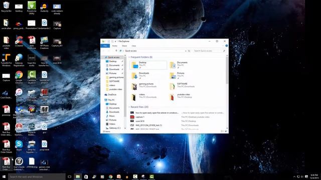 Two ways how to open easily open file explorer in Windows 10 смотреть онлайн