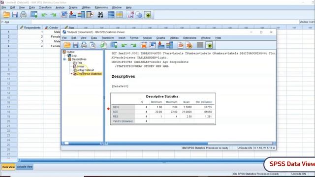 SPSS 3 : WORKING WITH OUTPUT WINDOW AND EXPORT DATA IN DOCS смотреть онлайн
