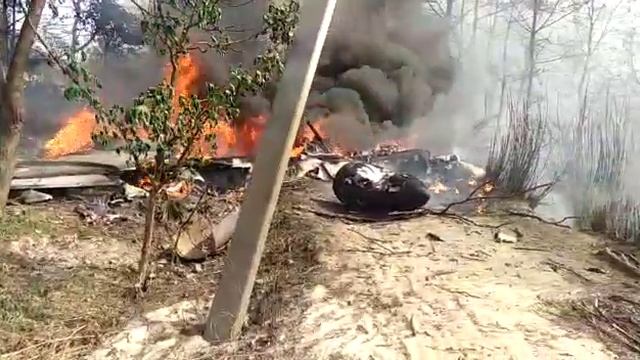 Jaguar Plane crashed in kushinagar(1) смотреть онлайн