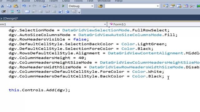 C# Create Professional DataGridView dynamically with code Part 03 смотреть онлайн