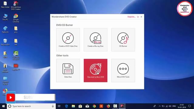 How to burn a DVD in Windows 10 ,8,7 Using Wondershare DVD Creator 2019 || MALAYALAM смотреть онлайн
