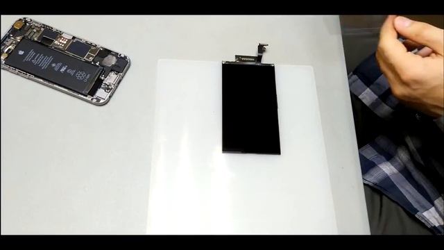Переклейка стекла Iphone 6 на OCA Glass refurbishment Iphone 6 on OCA cut смотреть онлайн