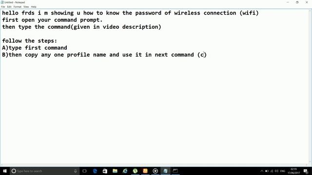 How to get/hack wifi password u¦using command prompt¦PC смотреть онлайн