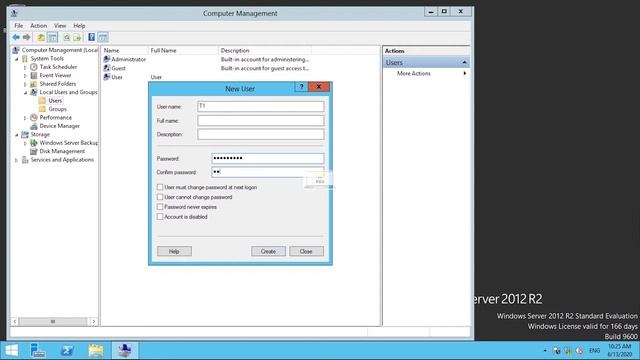 How to Create User in Windows 2012 R2 - Creating User Accounts - Windows Server 2012 | Part # 3 | смотреть онлайн