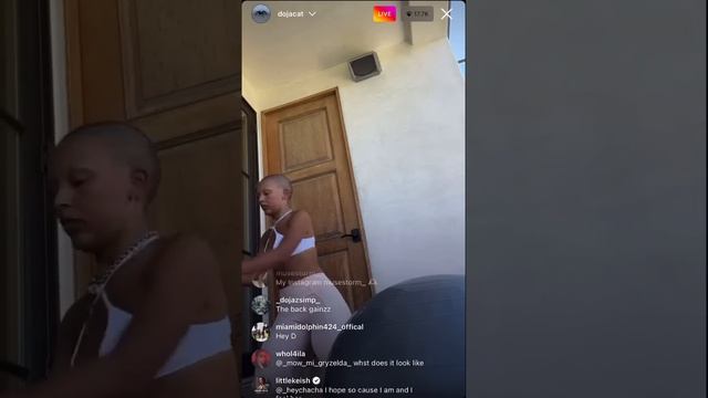 Doja Cat | Working Out | Instagram Live (Aug 6, 2022) смотреть онлайн