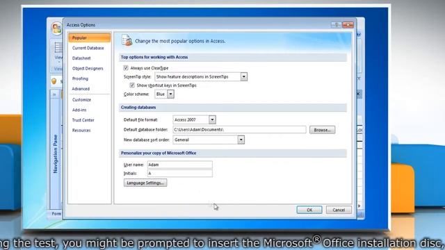 Access 2007: Diagnose and repair using Office Diagnostics смотреть онлайн