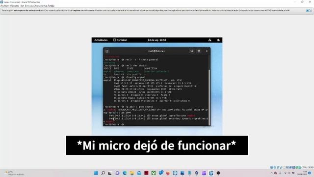 Configuración de red en fedora 36 Terminal + GUI смотреть онлайн