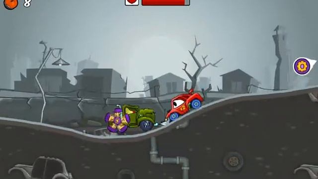 ហ្គេមឡានបាញ់គ្នា Car Eats Car 2 Deluxe MAD DREAMS LEVEL 9 смотреть онлайн