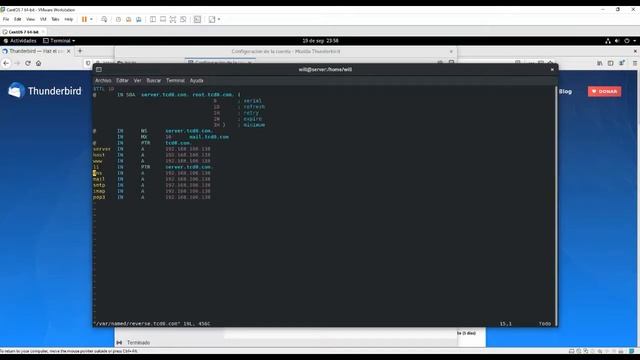 Configuraciones para el uso de Thunderbird - CentOS смотреть онлайн