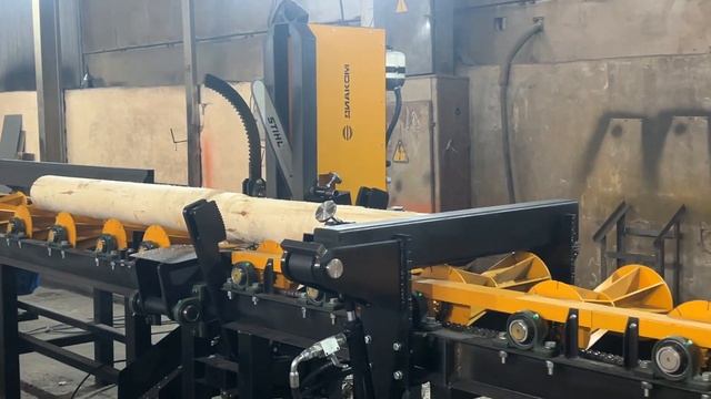 Раскряжевочная линия для бревен Диаком смотреть онлайн