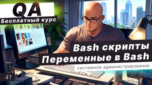 Урок 41. Практическая работа по Bash. Bash скрипты. Переменные в bash