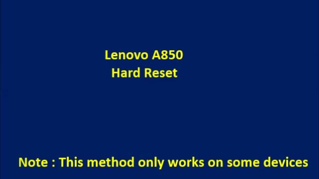 How to Hard Reset Lenovo A850 and Forgot Password Recovery, Factory Reset смотреть онлайн