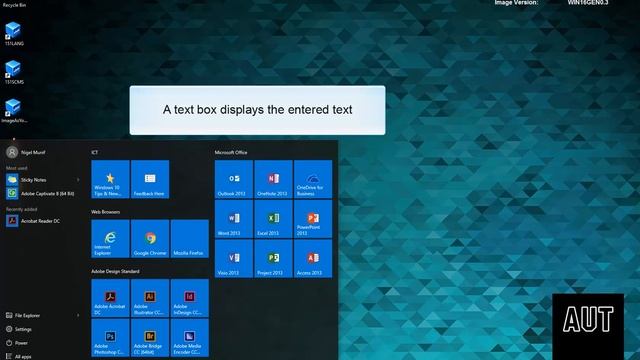 AUT Windows 10 - Start Menu Search смотреть онлайн