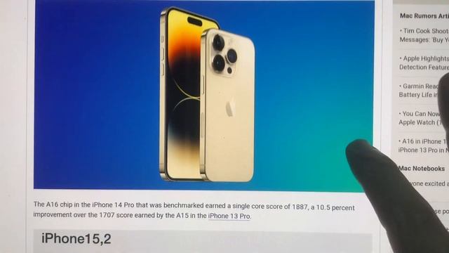 iPhone 14 Pro ( A16 chip ) is 17% FASTER compare to iPhone 13 ( A15 chip ) in new benchmark🍎 смотреть онлайн