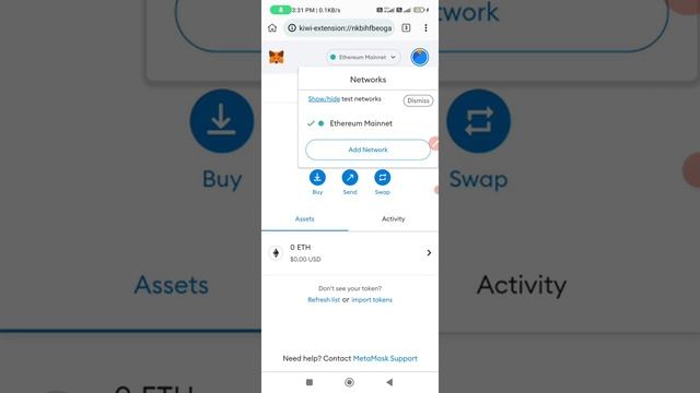 HOW TO ADD METAMASK EXTENSION IN KIWI BROWSER| CHAINLIST.ORG IN KIWI BROWSER| #metamask #kiwi смотреть онлайн