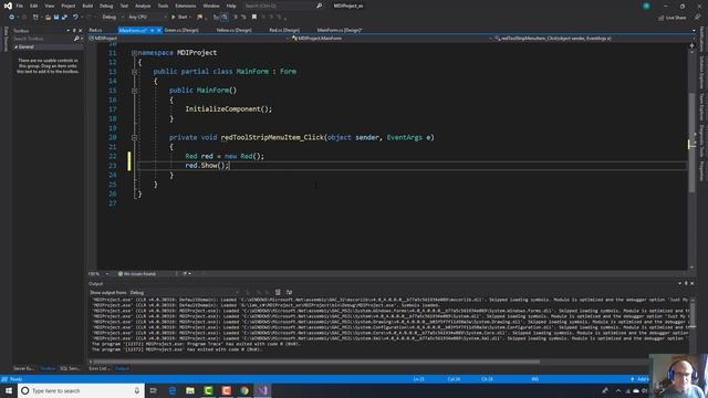 Windows Form App C# Tutorial | How to make a MDI project смотреть онлайн