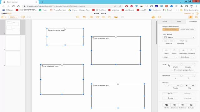 how to resize multiple text boxes in apple pages for iCloud смотреть онлайн