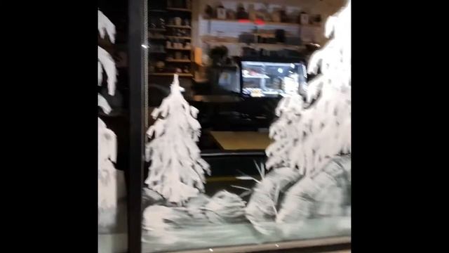 Time Lapse Window Painting at 5 Bean, Kamloops with Laura-Anne смотреть онлайн