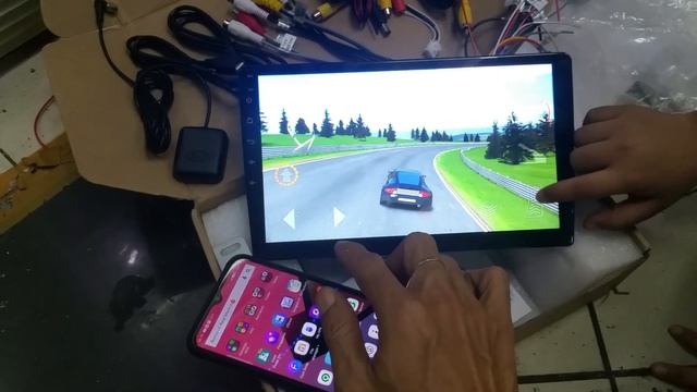 Double din head unit android 10inch . 2 din android murah. смотреть онлайн