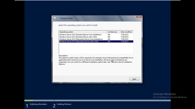 Microsoft server 2012 installation complete on VMWare смотреть онлайн