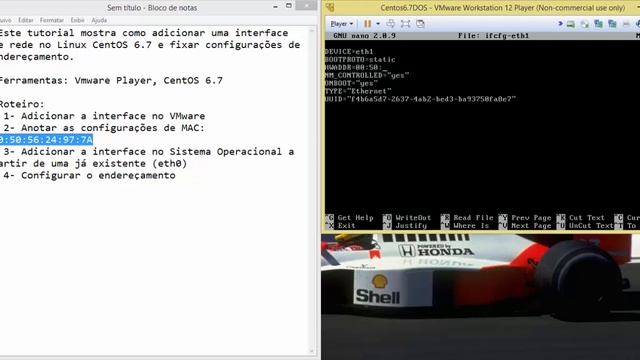 Adicionar e configurar Interface de Rede no CentOS 6.7. смотреть онлайн