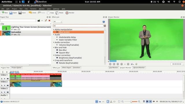 How to make chroma key with kdenlive in ubuntu смотреть онлайн