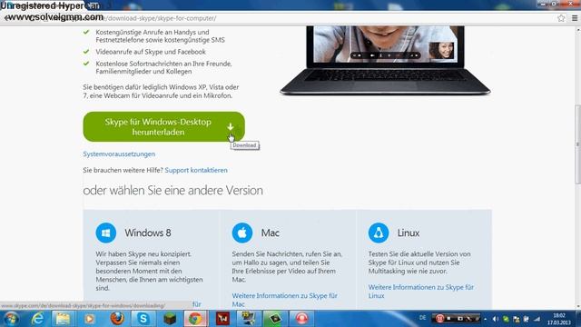 Wo ihr Skype downloadet (Totorial) смотреть онлайн