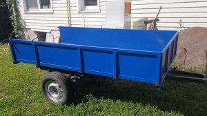 обзор самодельного прицепа к минитрактору