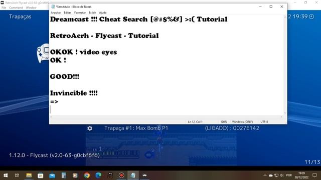 SolFogoDark Dreamcast - RetroArch - Flycast - Cheat - Tutorial #Dreamcast