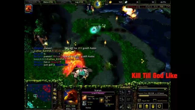 DotA 6.78c Icarus,The Phoenix In Action (Support,Tank,Kill,Funny) смотреть онлайн