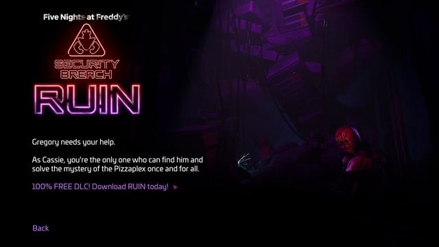 You Can Now Download Five Nights At Freddy's: Security Breach: Ruin DLC (Main Menu Reveal) смотреть онлайн