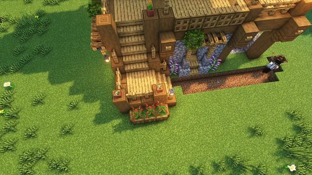 Minecraft - How to Build a Survival House with Attic and Mine Entrance - Tutorial смотреть онлайн
