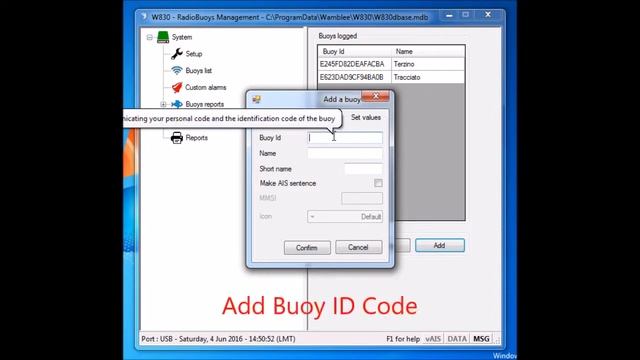 W830 Data Manager Buoy setting смотреть онлайн