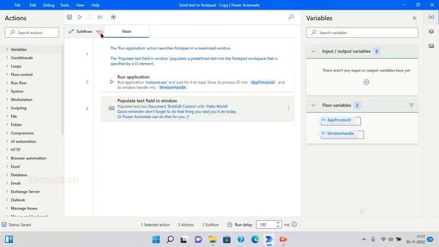 Windows 11 Power Automate Part 3 | Send text to Notepad | Techstarch смотреть онлайн