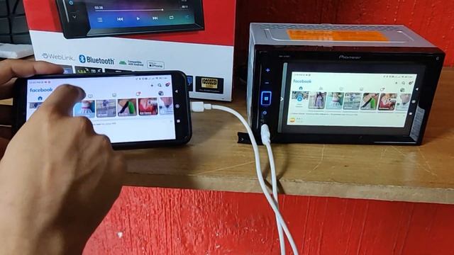 Probando Conectividad Del Estéreo De Pantalla Pioneer DMH-A245BT