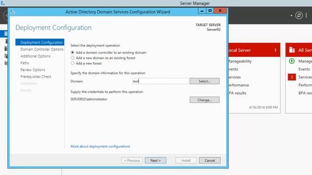 Windows 2012 R2 -- Configure Additional Domain Controller смотреть онлайн
