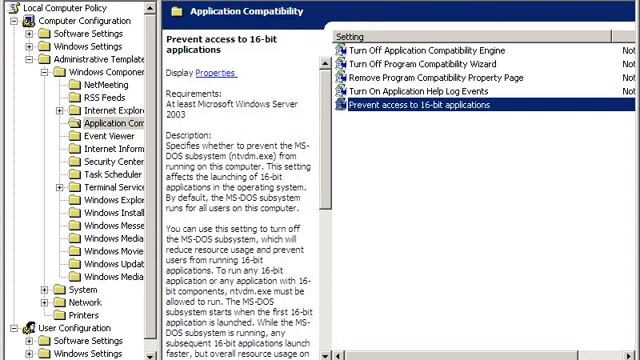 Windows XP Policy Demonstration смотреть онлайн