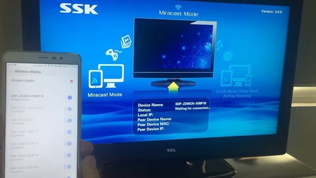 SSK Wifi Display adapter Android phone connecting SSP-Z100 SSP-Z100 Plus SSP-Z200 смотреть онлайн