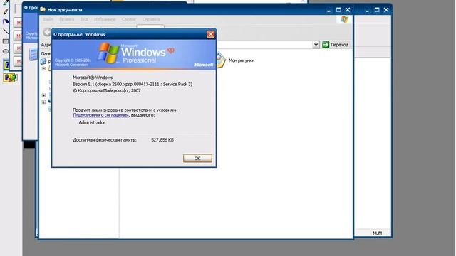 Windows XP Professional SP3 Mon VMWare смотреть онлайн
